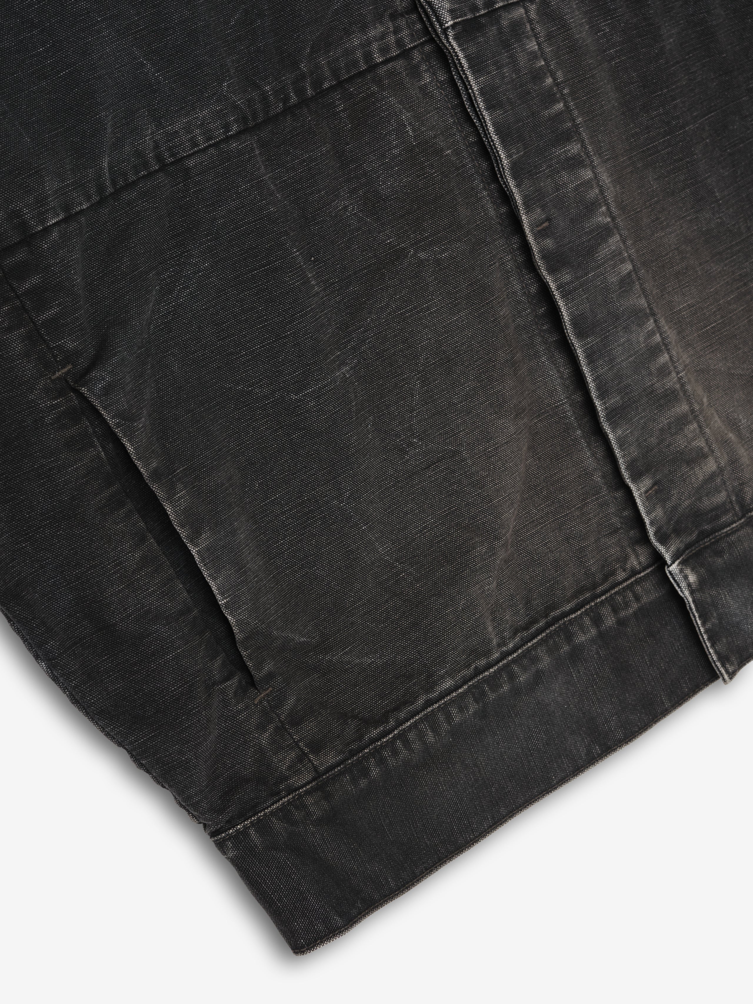 Essentials Canvas Utility Jacket Washed Black
