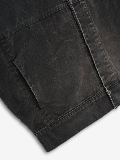 Essentials Canvas Utility Jacket Washed Black