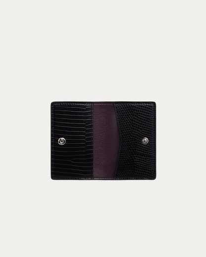 Freja Cardholder Black Lizard