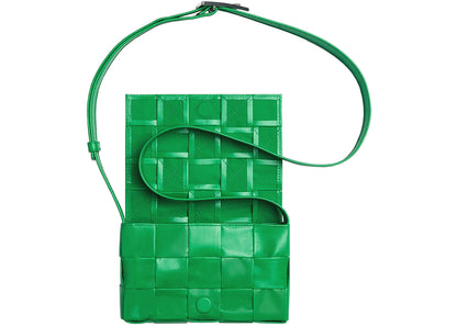 Cassette Intreccio Crossbody Bag Small Parakeet
