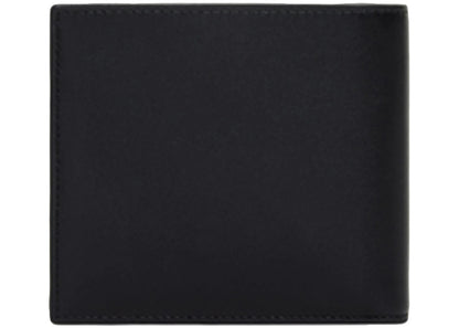celine bifold celine print wallet (4 slot 2 note pockets 2 flat pockets) black white 