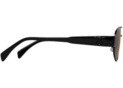 Celine Sunglasses Triomphe Metal 03 Black/Brown