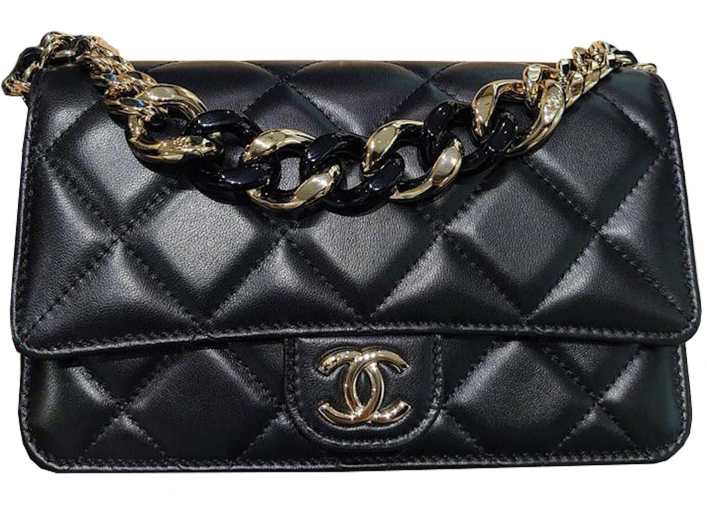 Chanel 22C Wallet On Chain Black