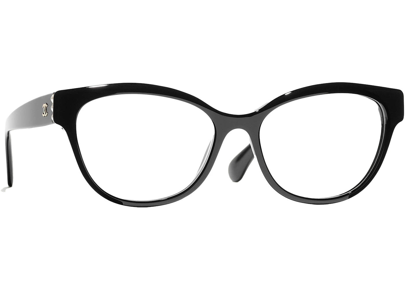 Chanel Butterfly Eyeglasses 51Mm Black/Gold (3440H C622)