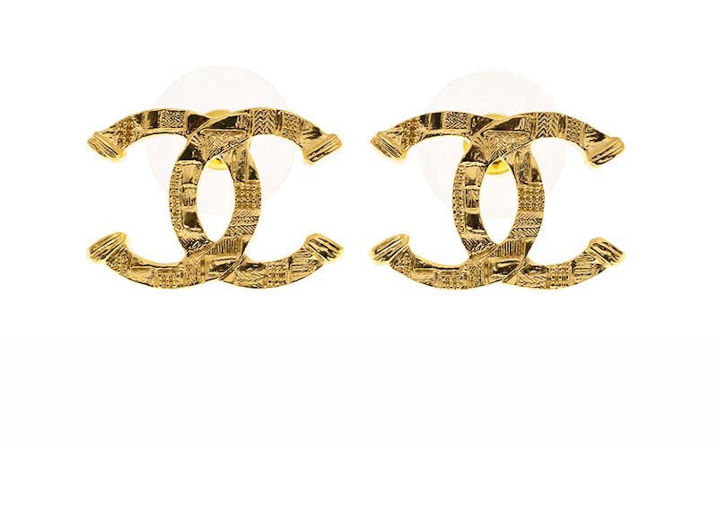 Chanel Cc Logo Earrings Gold (Abb375)