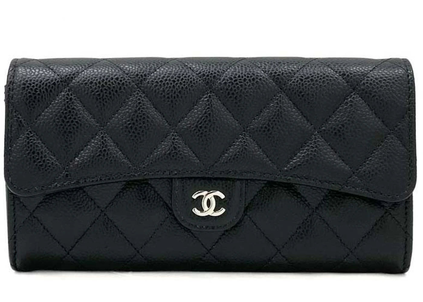 Chanel Classic Flap Long Wallet Black (Ap0241)