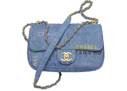 Chanel Flap Bag Small Blue/Multicolor