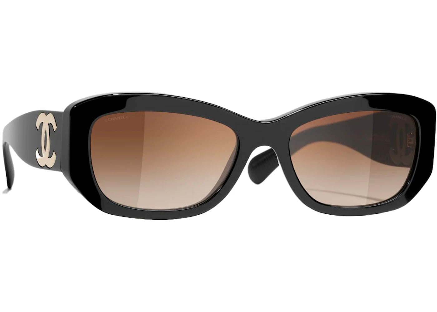 Chanel Rectangle Sunglasses Black (5493 C622/S5)