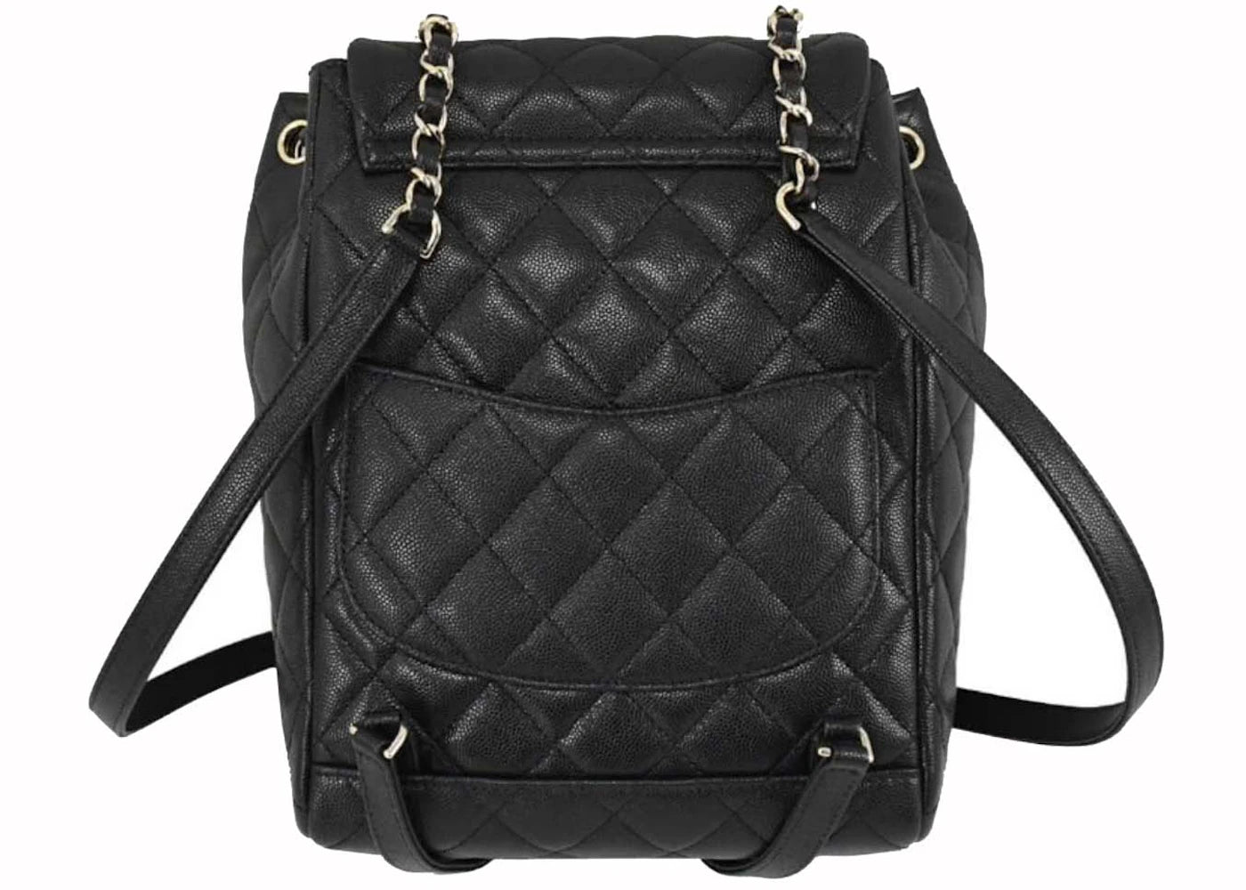 chanel small 23s grained calfskin backpack black (as4058) 