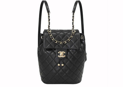 Chanel Small 23S Grained Calfskin Backpack Black (As4058)