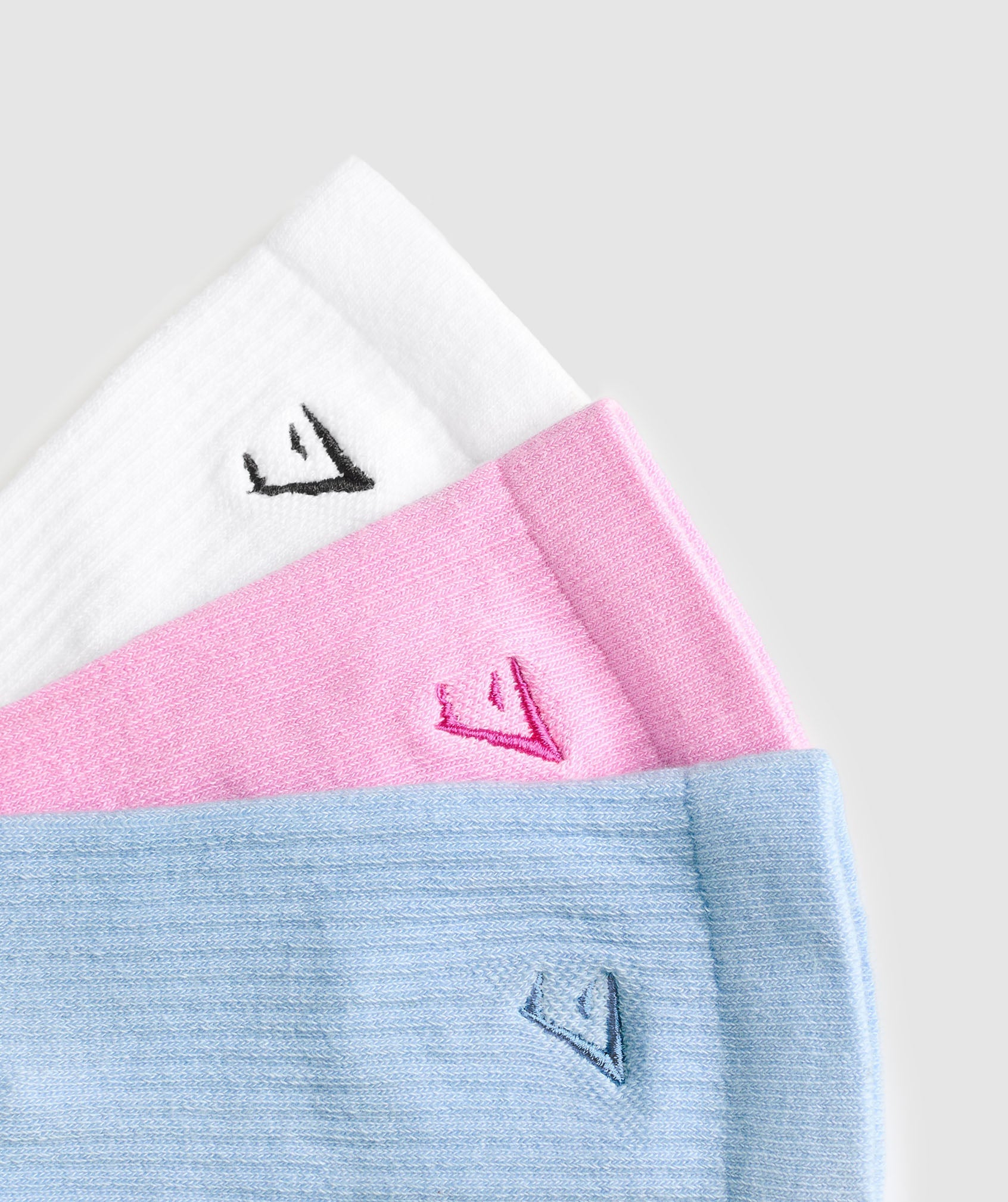 Women's Gymshark Character Crew Sock 3Pk White