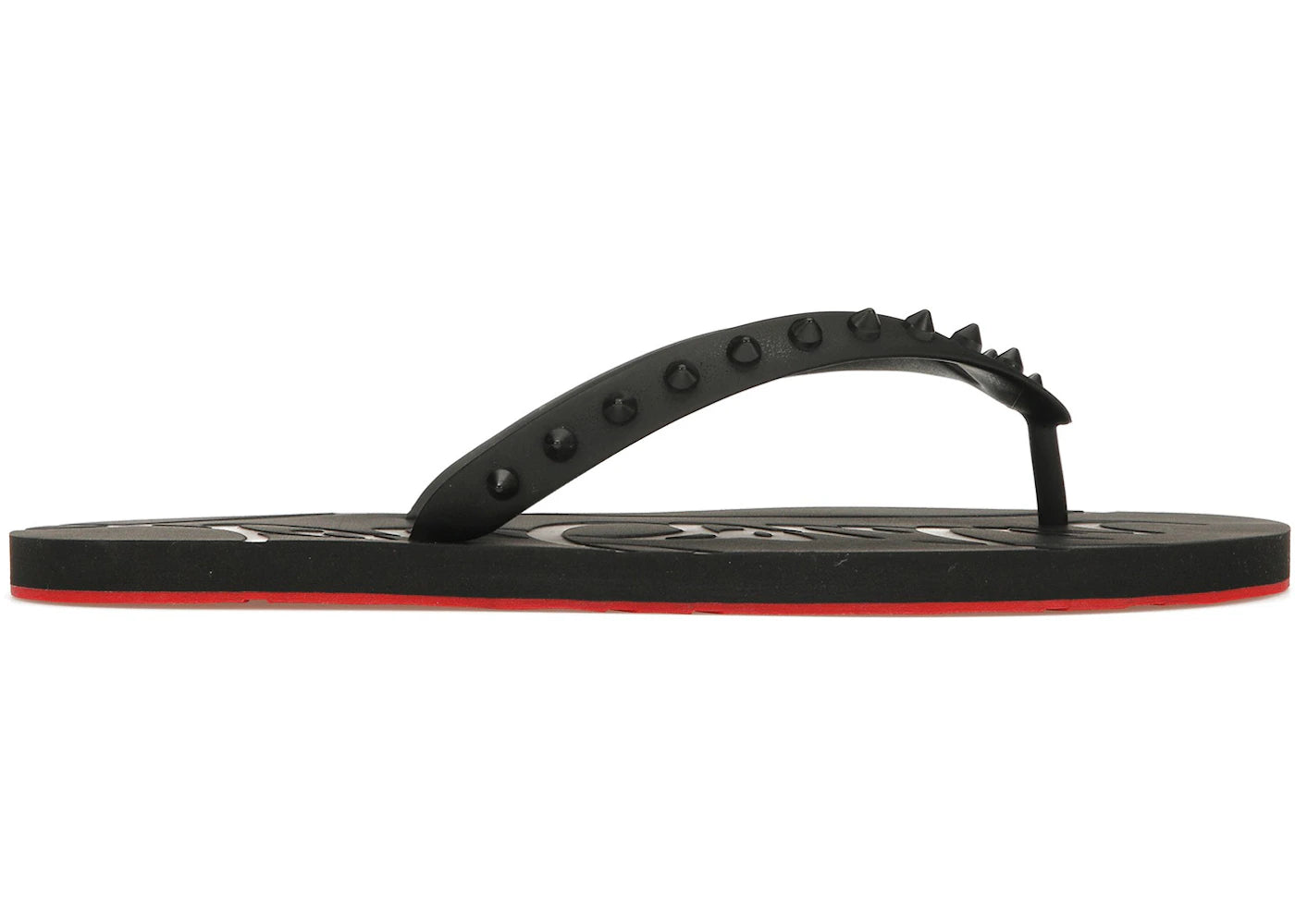 Christian Louboutin Loubi Flip Slide Black Black (Women'S)