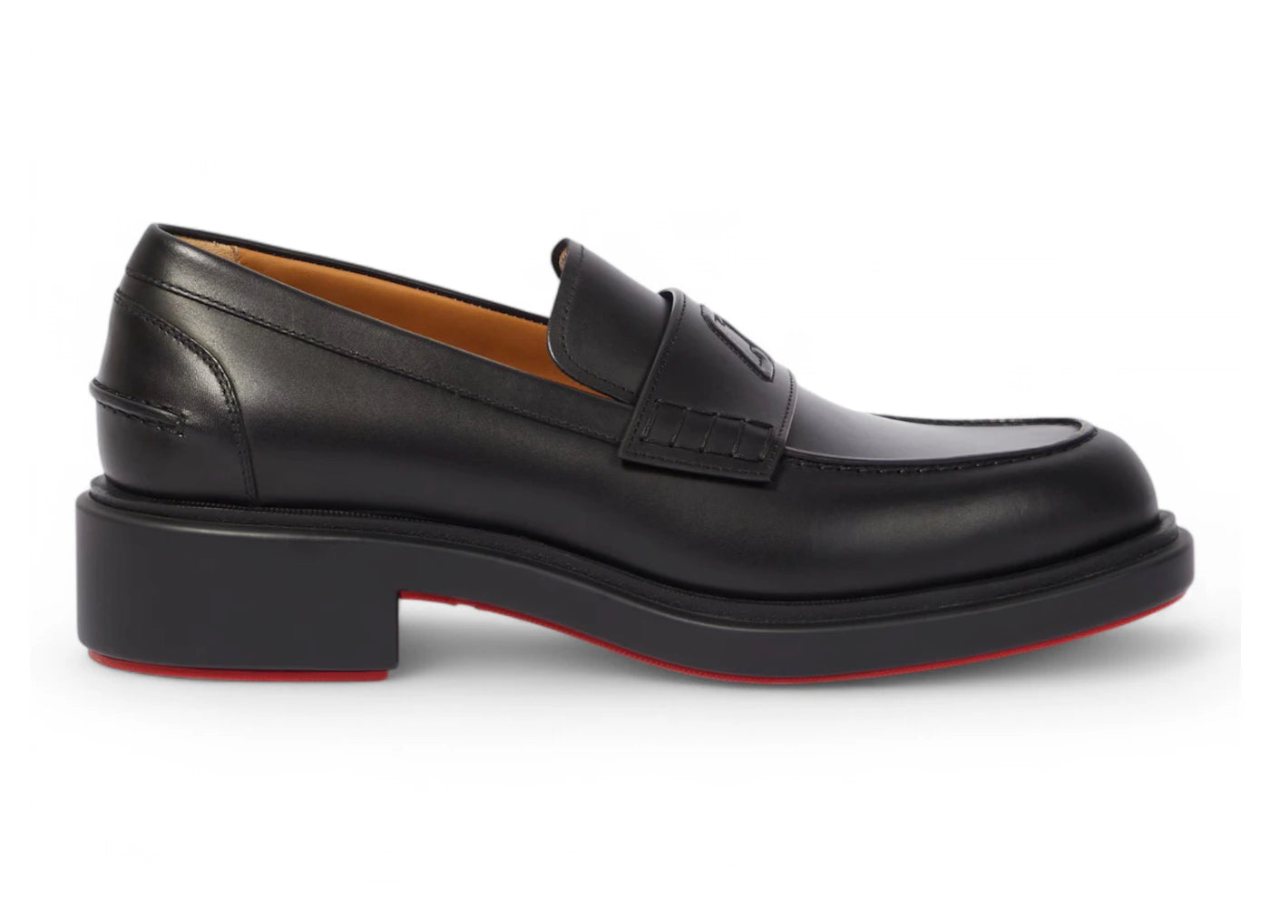 christian louboutin urbino moc flat loafers black