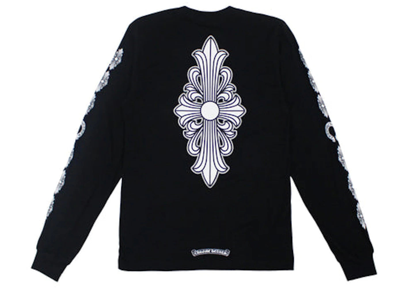 chrome hearts floral cross l/s t-shirt black