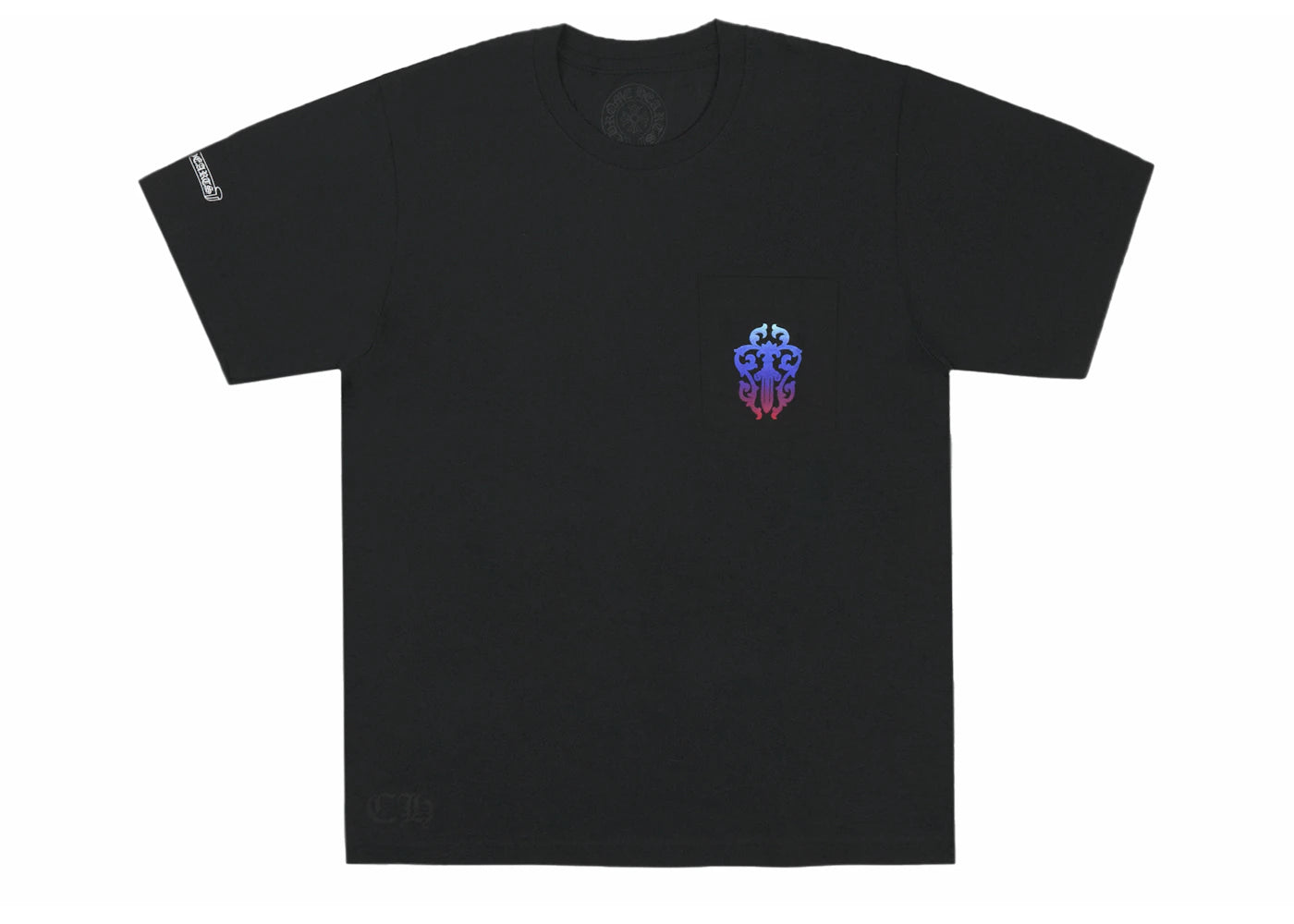 chrome hearts gradient dagger t-shirt black