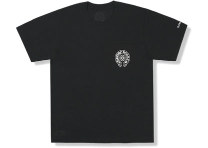 chrome hearts horse shoe logo pocket t-shirt black