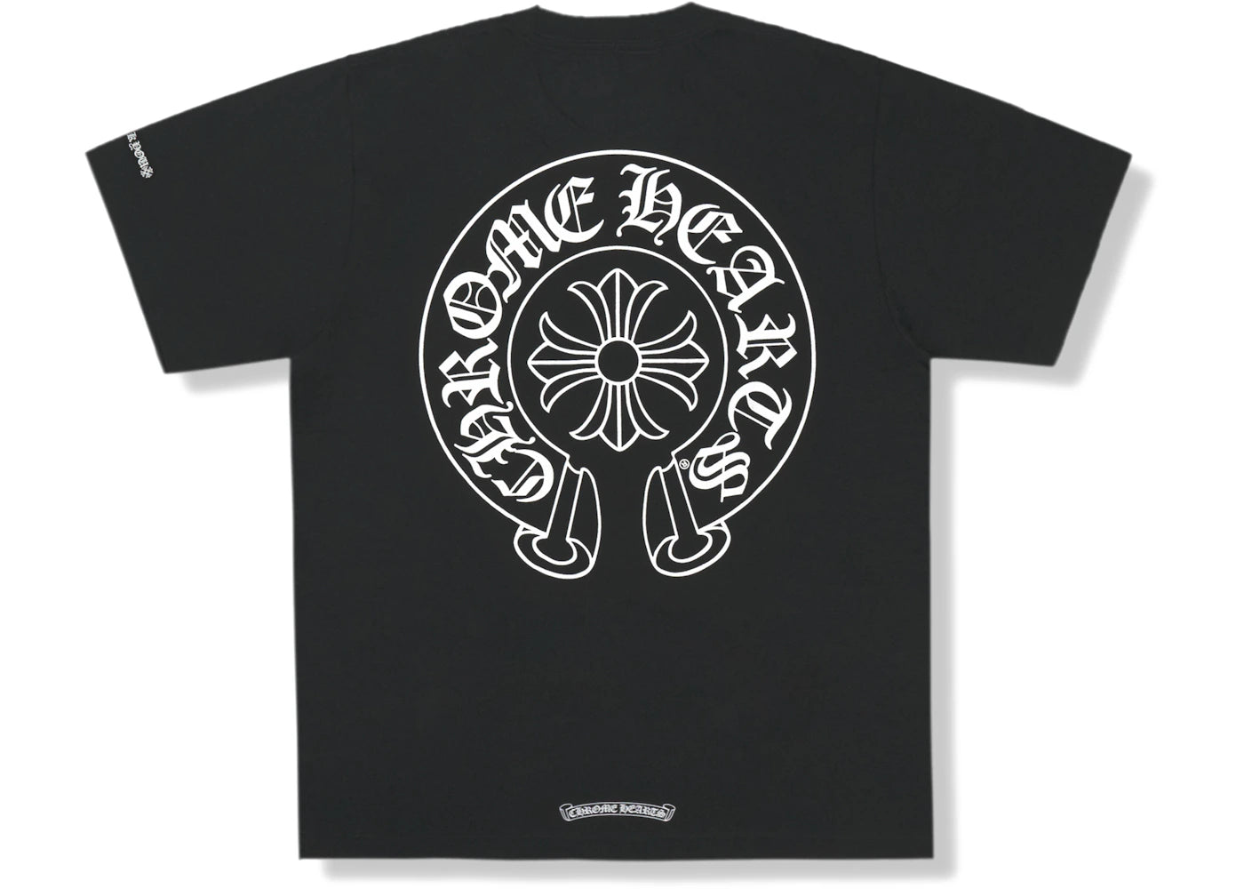chrome hearts horse shoe logo pocket t-shirt black