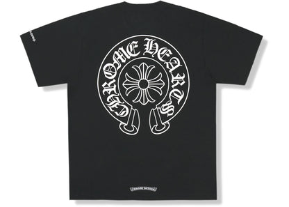 chrome hearts horse shoe logo pocket t-shirt black