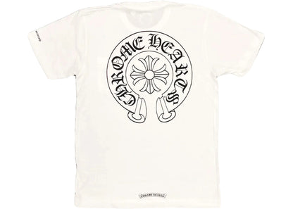 chrome hearts horse shoe logo pocket t-shirt white