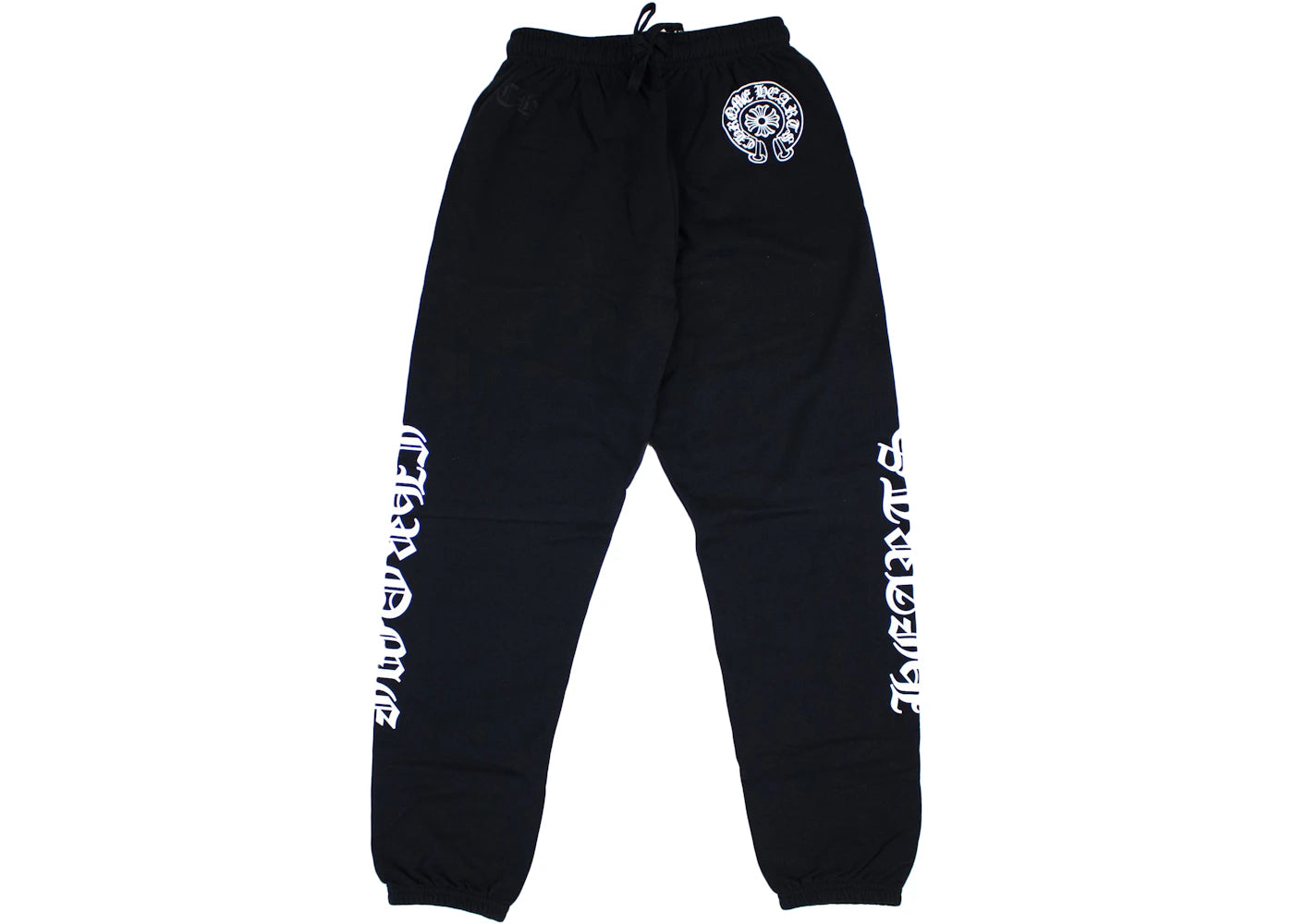 chrome hearts horse shoe logo sweatpants black