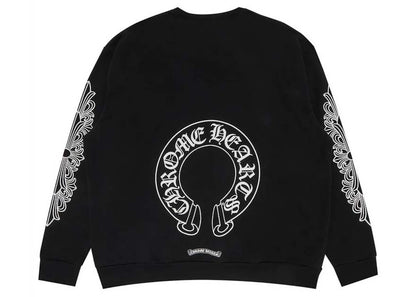 chrome hearts horseshoe crewneck black