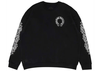 chrome hearts horseshoe crewneck black