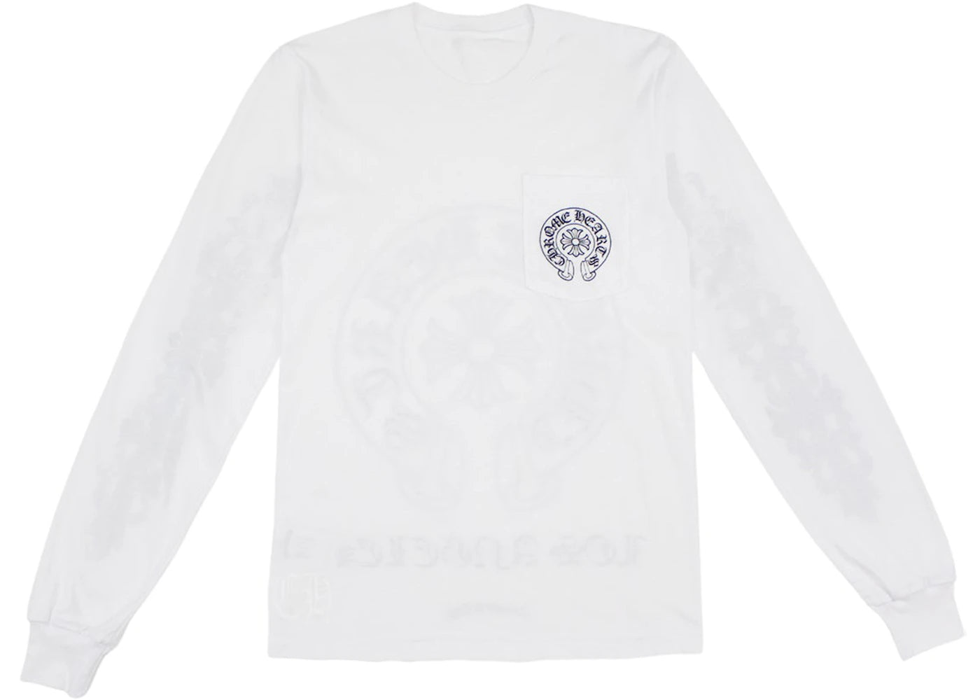 chrome hearts los angeles excluisve l/s t-shirt white