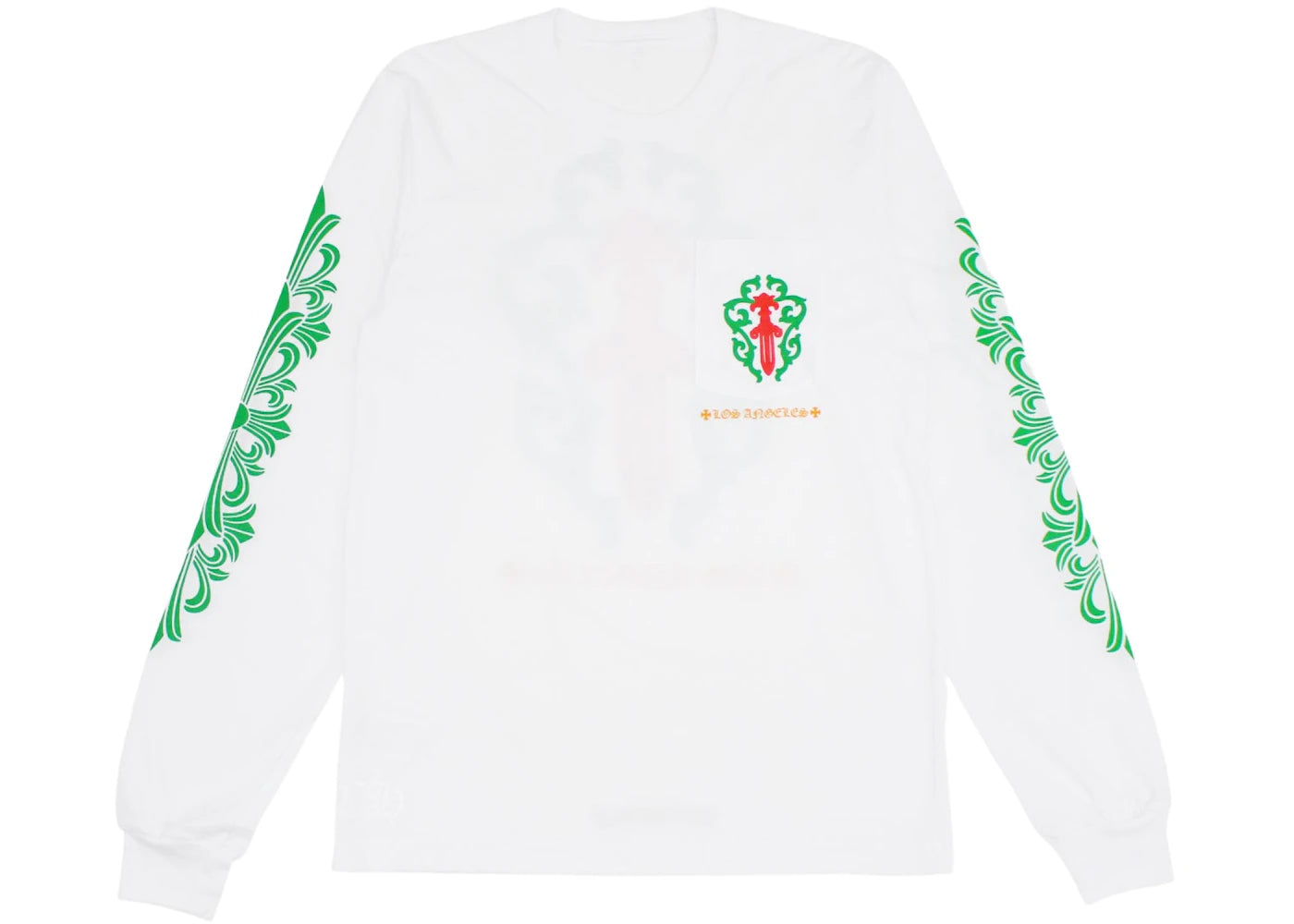 chrome hearts los angeles exclusive christmas l/s t-shirt white