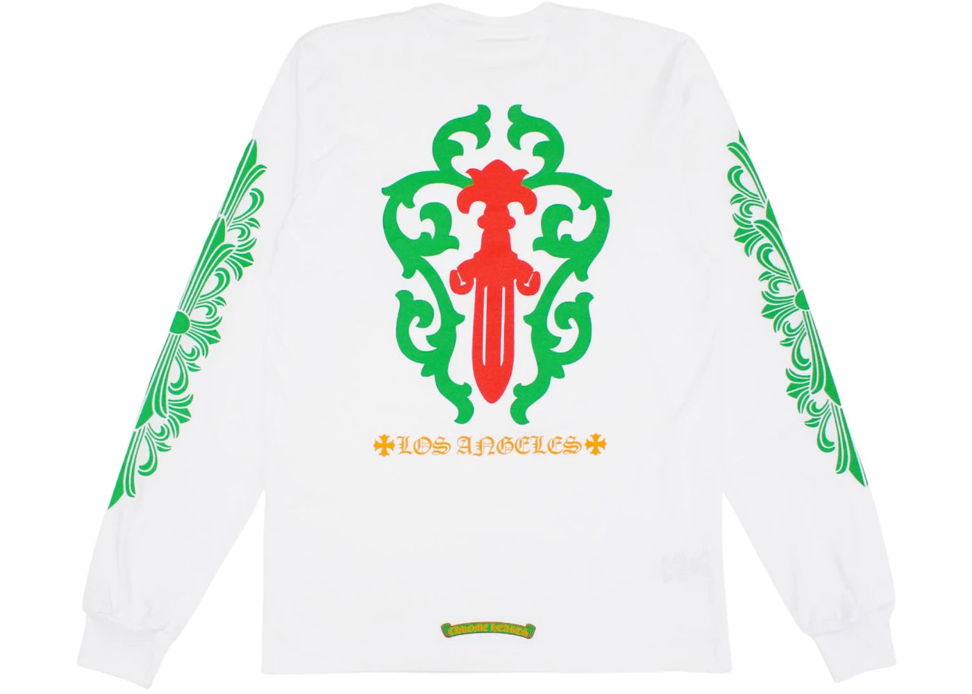 chrome hearts los angeles exclusive christmas l/s t-shirt white