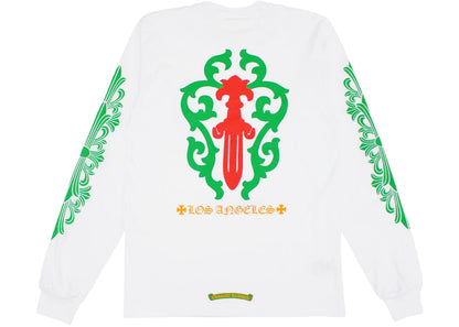 chrome hearts los angeles exclusive christmas l/s t-shirt white