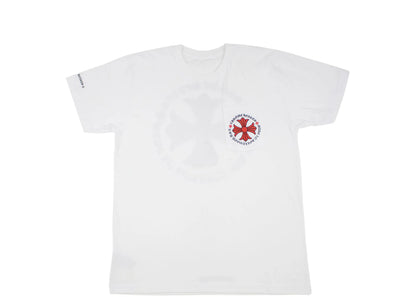 chrome hearts made in hollywood plus cross t-shirt white/red