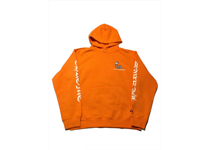 chrome hearts matty boy link & build hoodie orange