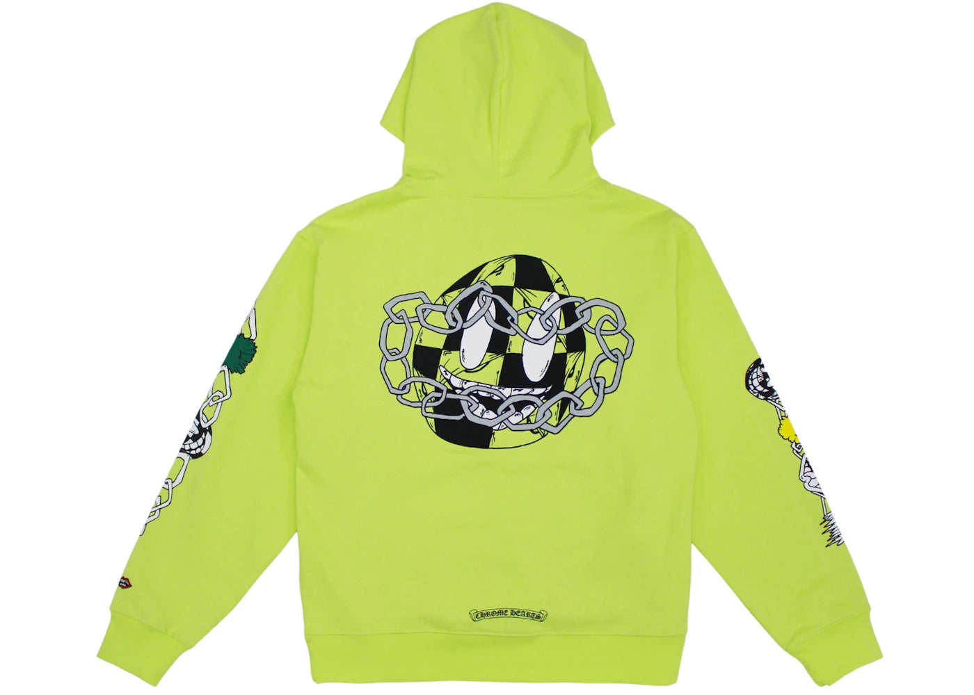 chrome hearts matty boy link hoodie lime green