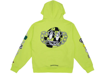 chrome hearts matty boy link hoodie lime green