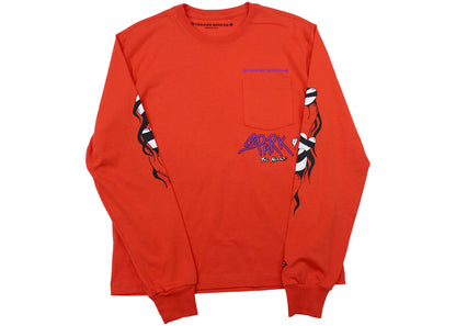 chrome hearts matty boy sadistic lipstick l/s t-shirt red