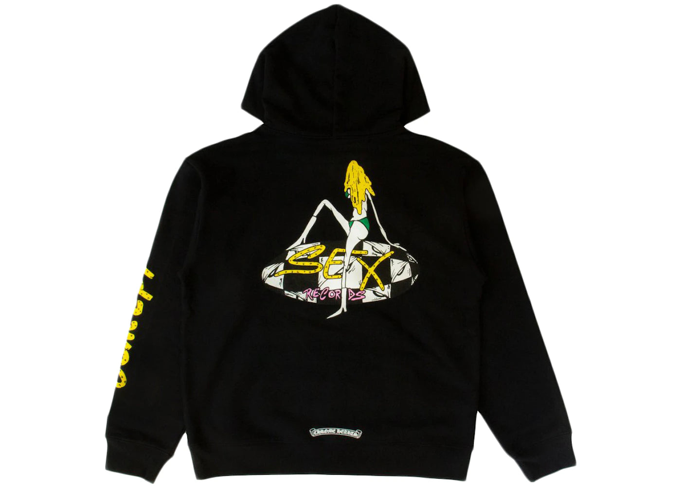 chrome hearts matty boy sex records concept hoodie black