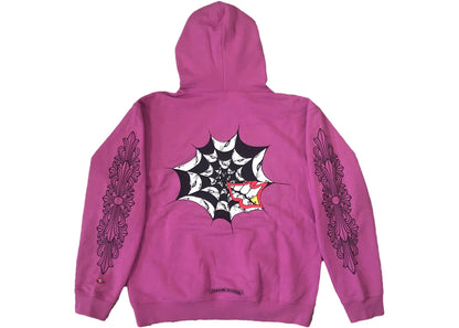 chrome hearts matty boy spider web hoodie purple