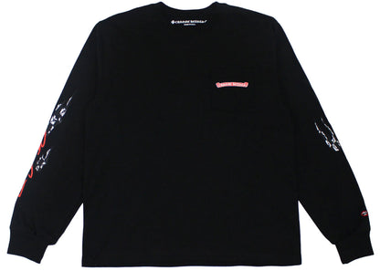 chrome hearts matty boy stay fast l/s t-shirt black