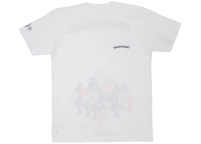 chrome hearts multi color cross t-shirt white