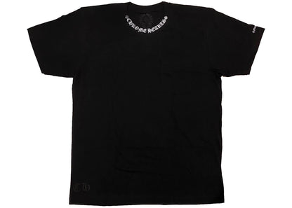 chrome hearts neck logo ("fuck you" sleeve) t-shirt black