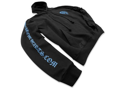 chrome hearts online exclusive hoodie black/blue