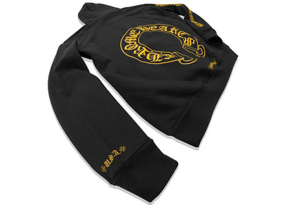 chrome hearts online exclusive hoodie black/yellow
