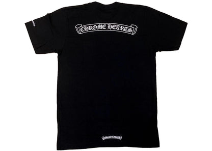 chrome hearts scroll logo t-shirt black