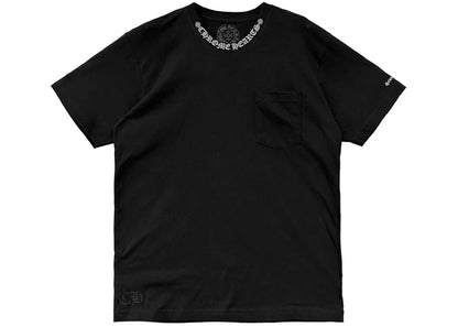 chrome hearts short sleeve pocket crew t-shirt black