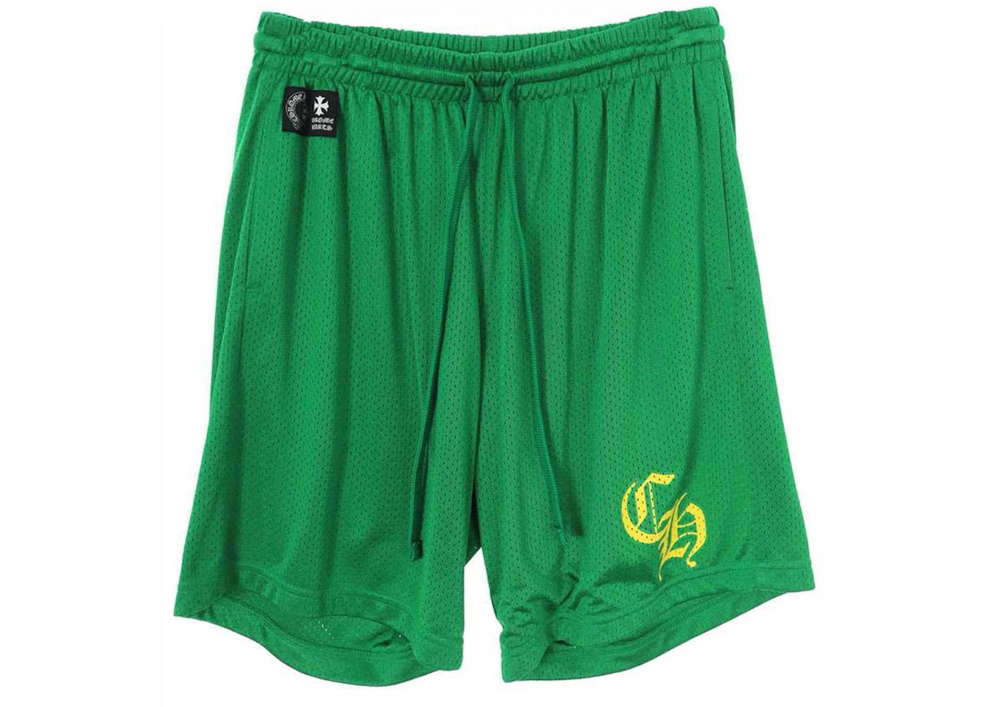 chrome hearts short u varsity pants green