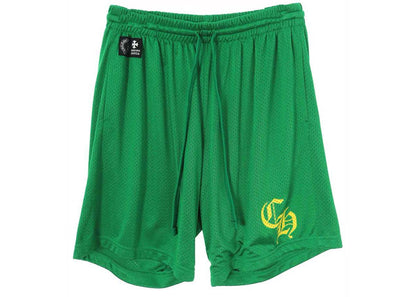 chrome hearts short u varsity pants green