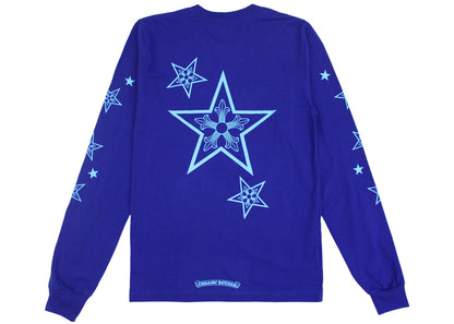 chrome hearts star l/s t-shirt blue