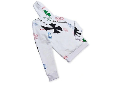 chrome hearts stencil hoodie white