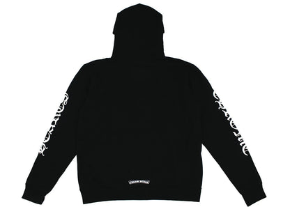 chrome hearts vertical logo hoodie black