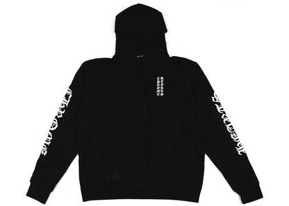 chrome hearts vertical logo hoodie black